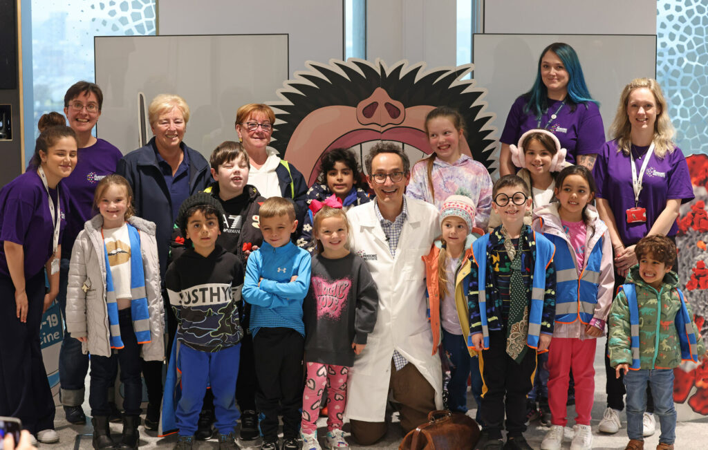 Group of children at kerpow show